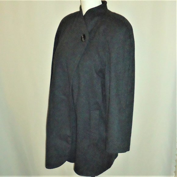 One Button Wool Dress Jacket by Jaywein - Picture 6 of 7